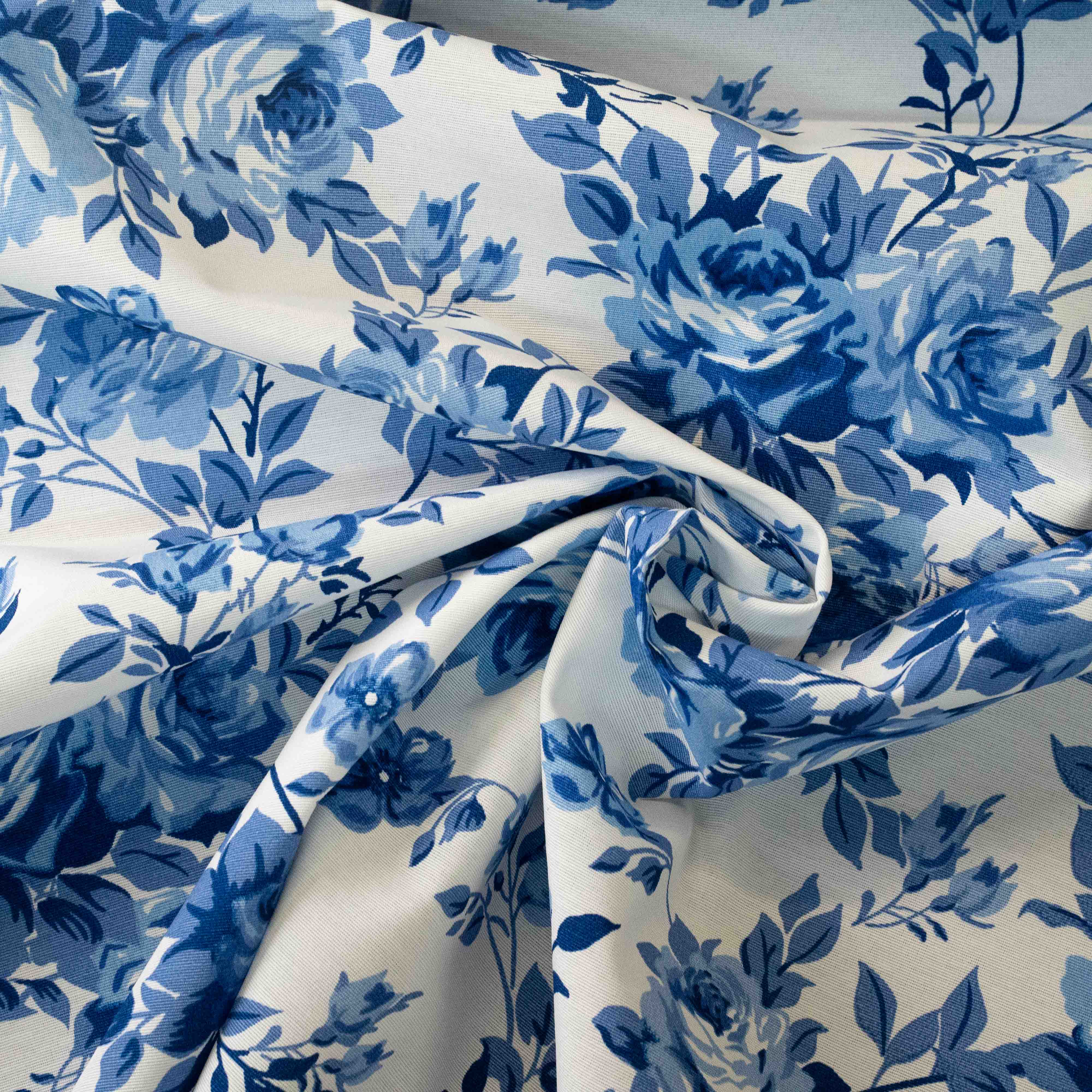 TECIDO BELIZE ESTAMPADO AZUL