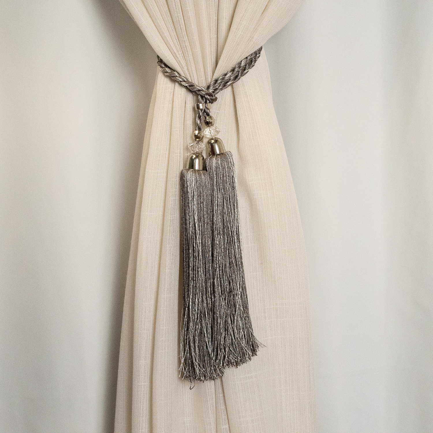 BRAÇADEIRA PARA CORTINA CINZA 