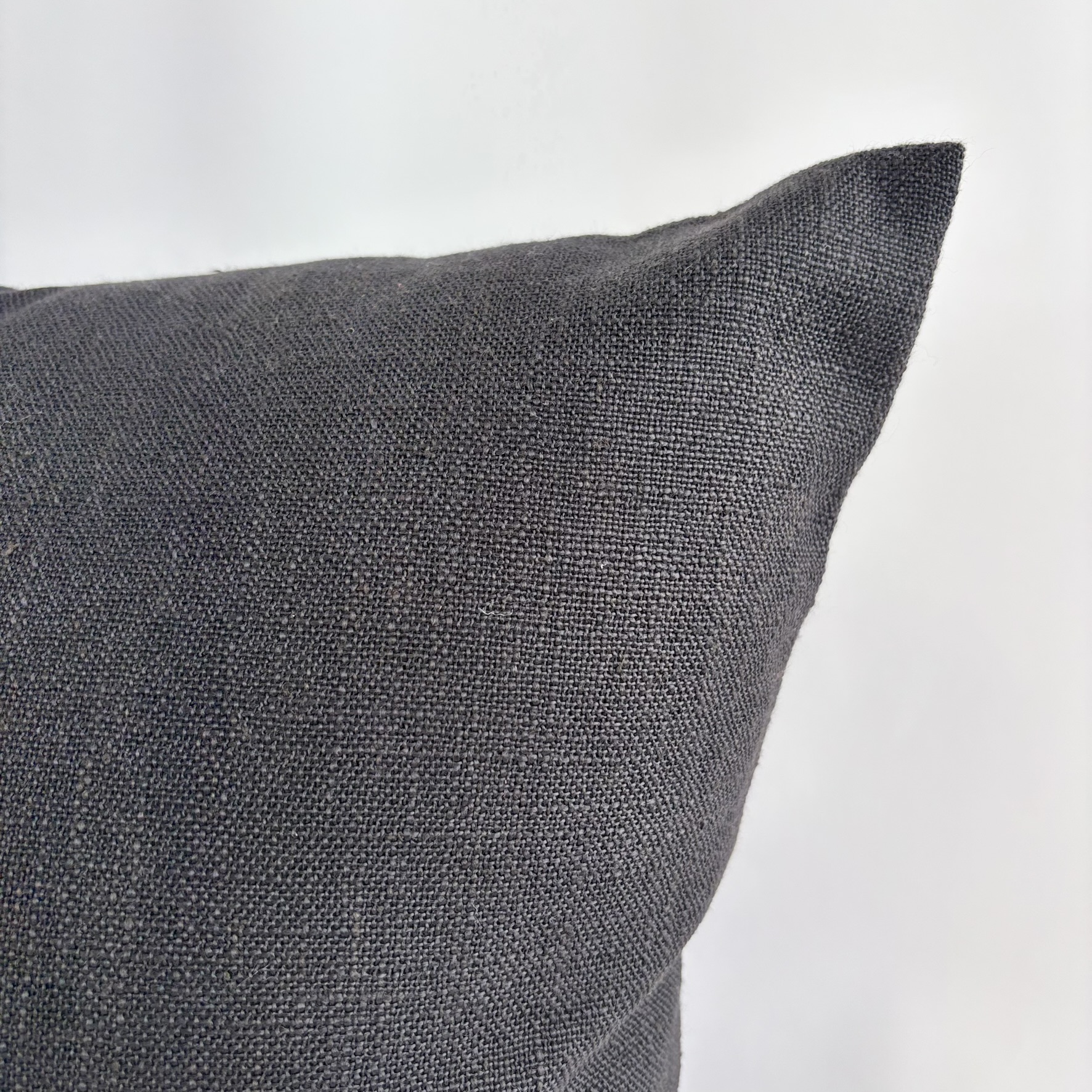 CAPA PARA ALMOFADA 45X45 LINHO PRETO