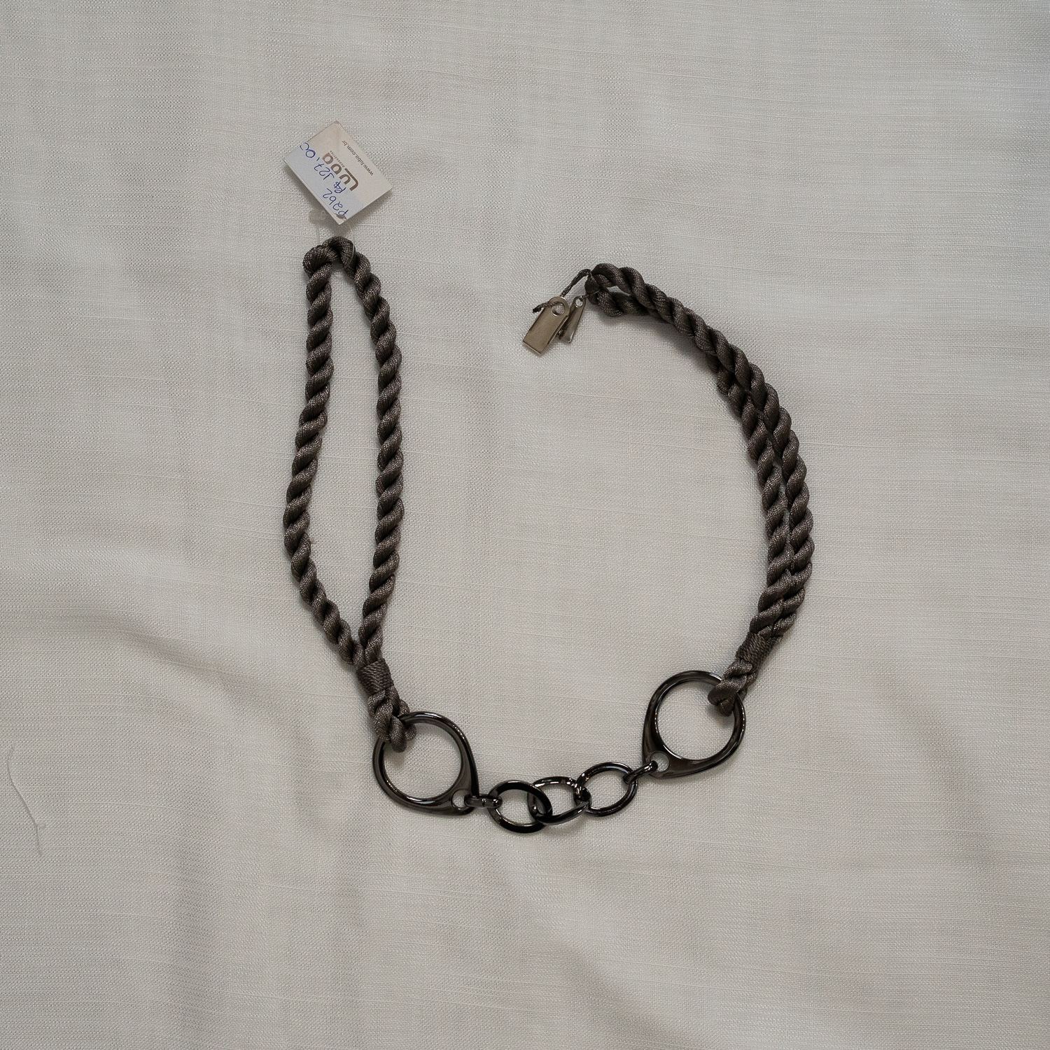 BRAÇADEIRA PARA CORTINA CINZA METAL