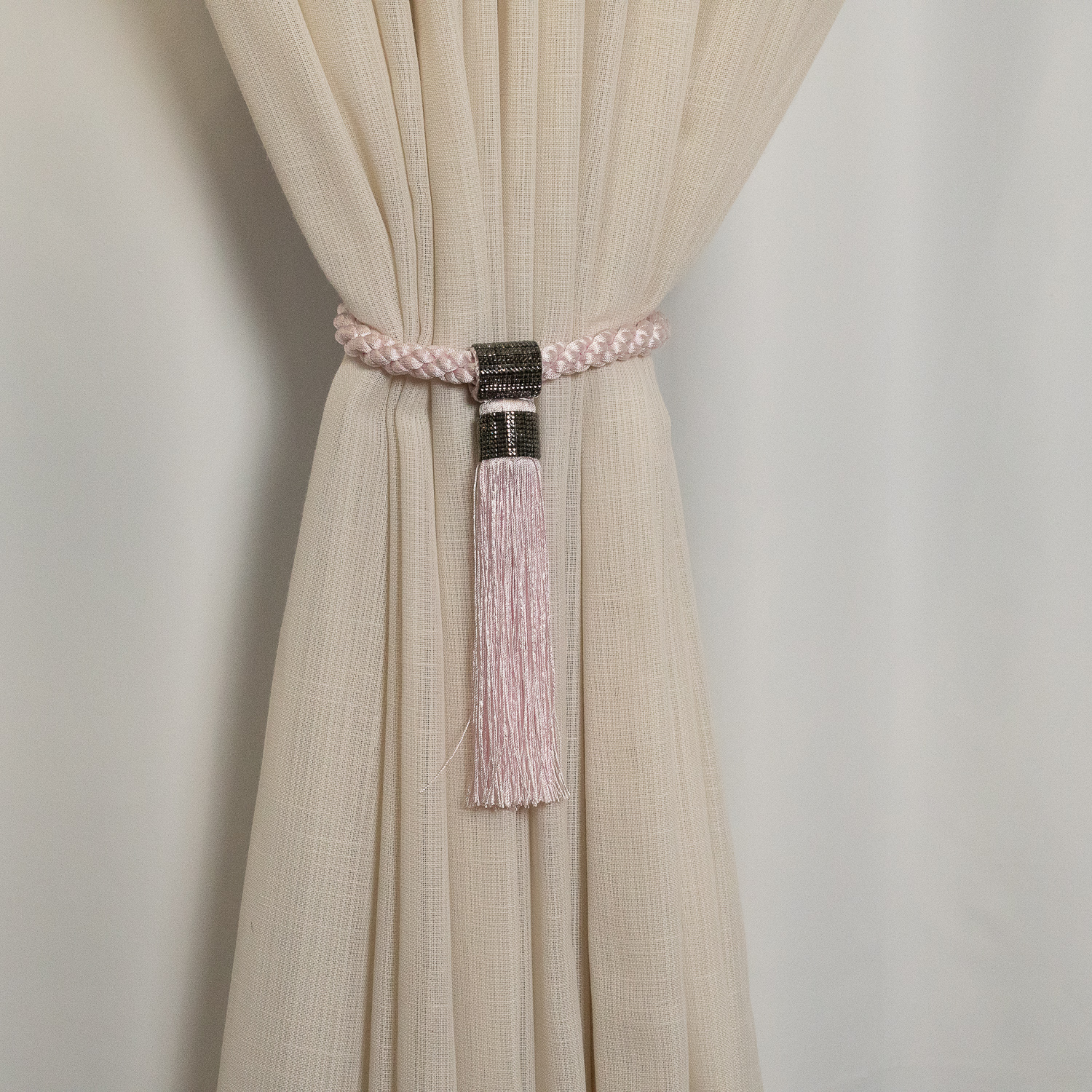 BRAÇADEIRA PARA CORTINA ROSA