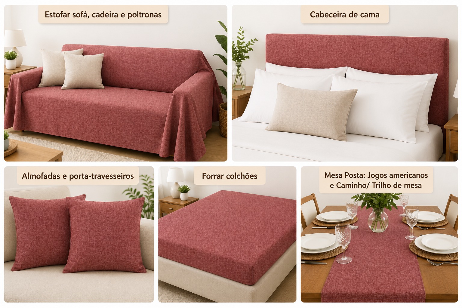 LINHO LINEN CEREJA  C26