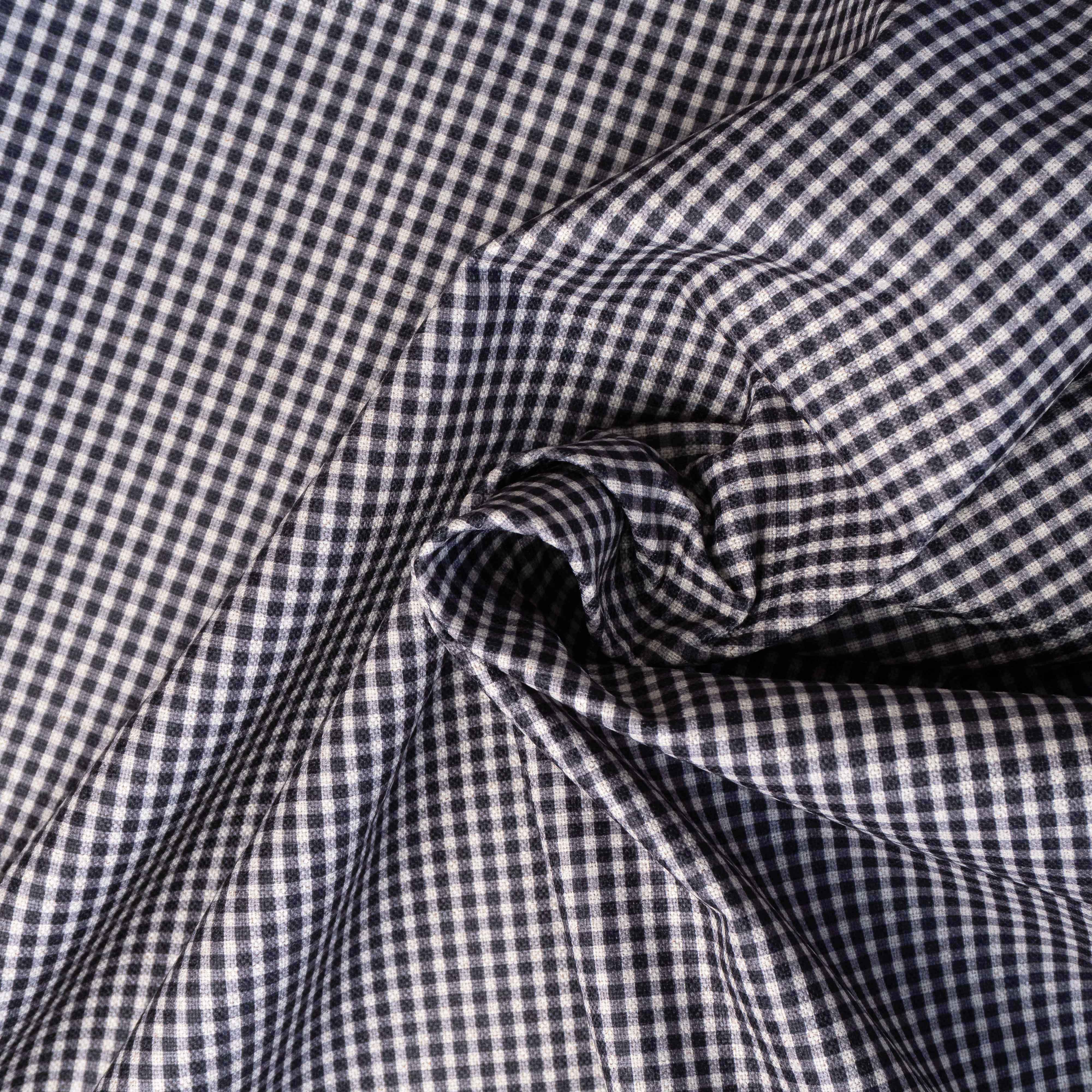 LINEN XADREZ PEQUENO PRETO D02 C11