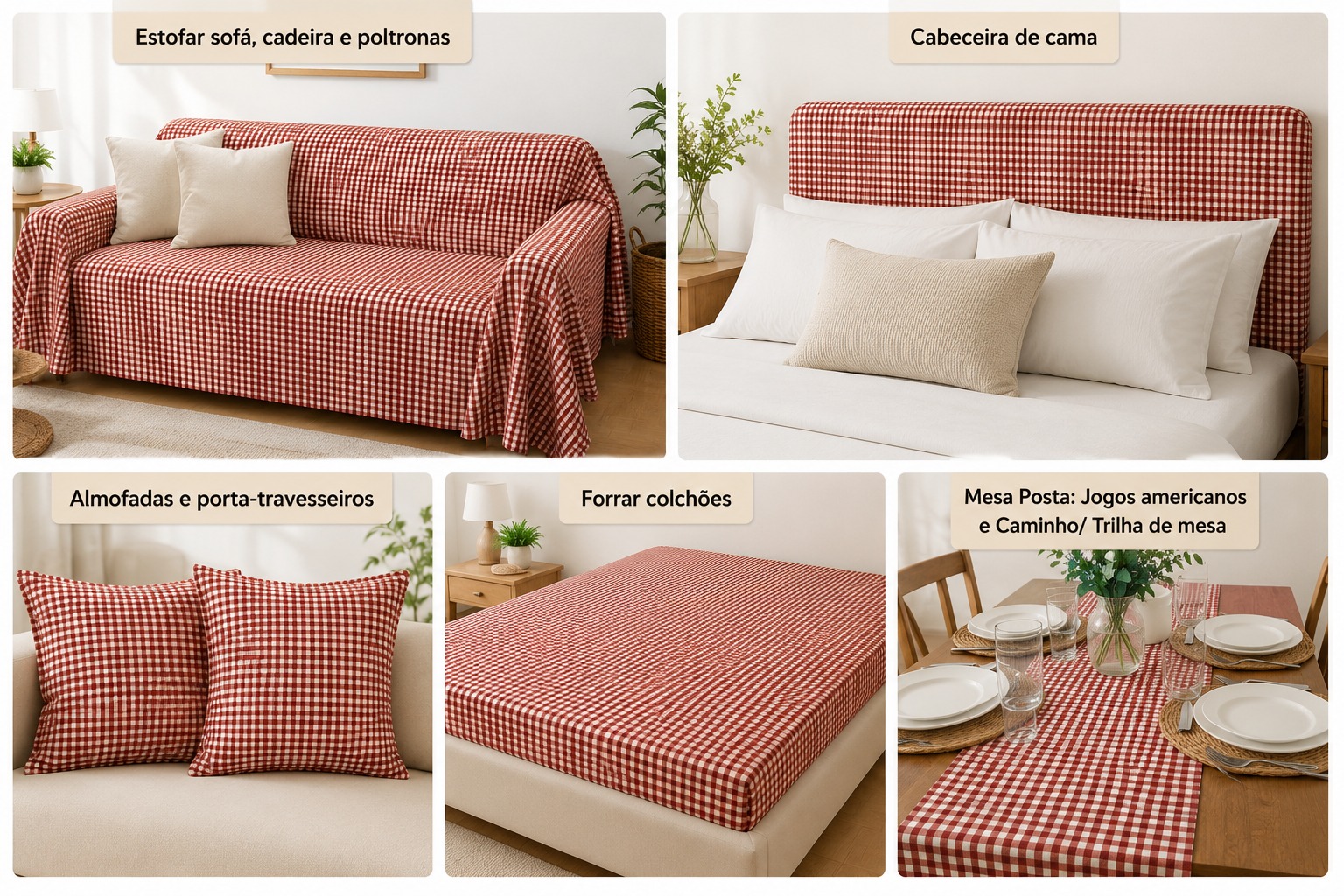 LINEN XADREZ PEQUENO TERRACOTA D02  C05