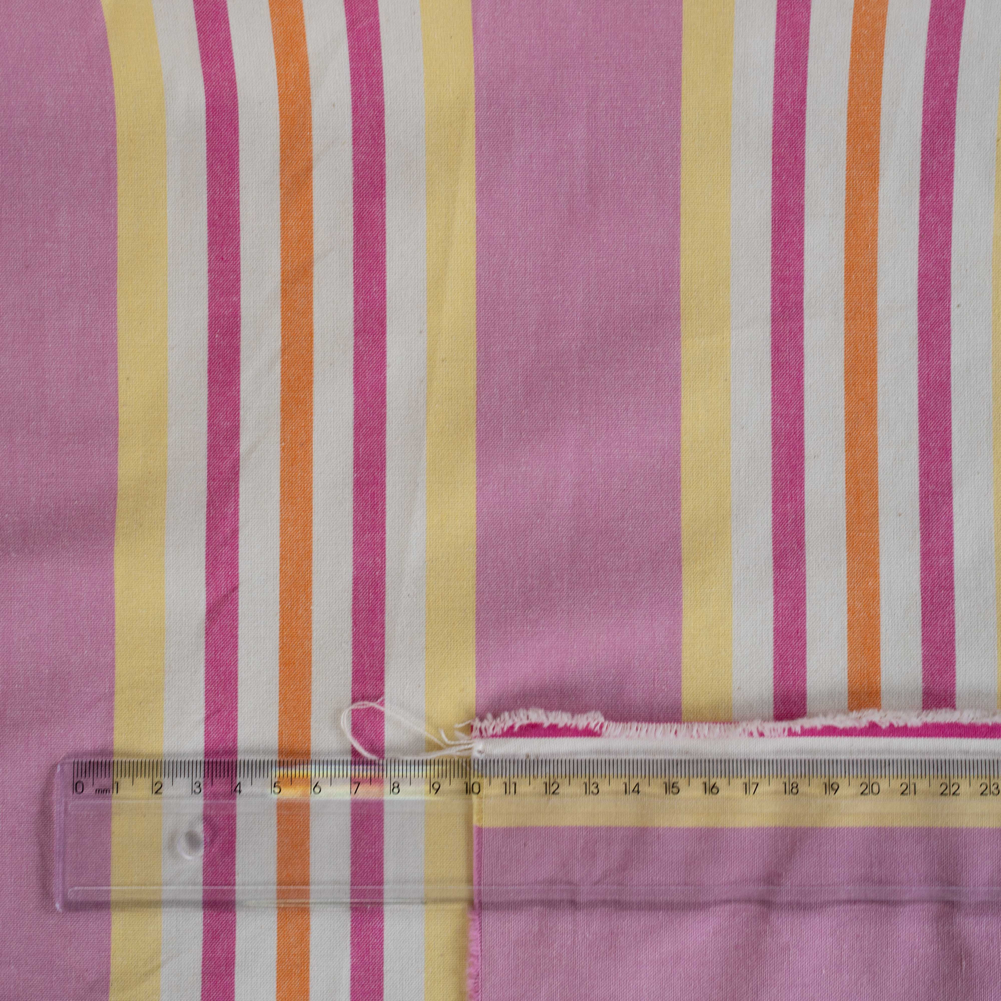 POPELINE LIST ROSA E AMARELO
