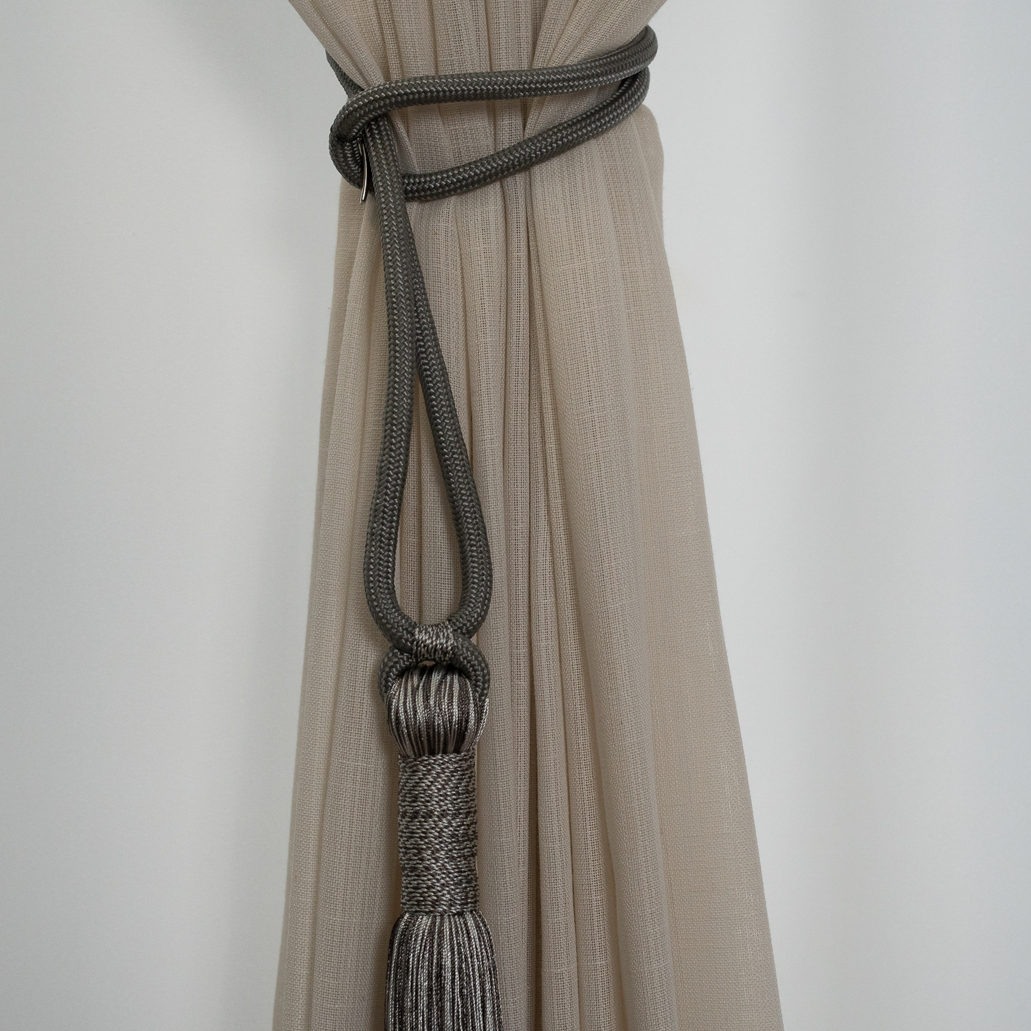 BRAÇADEIRA PARA CORTINA ELEGANCE CINZA MESCLA