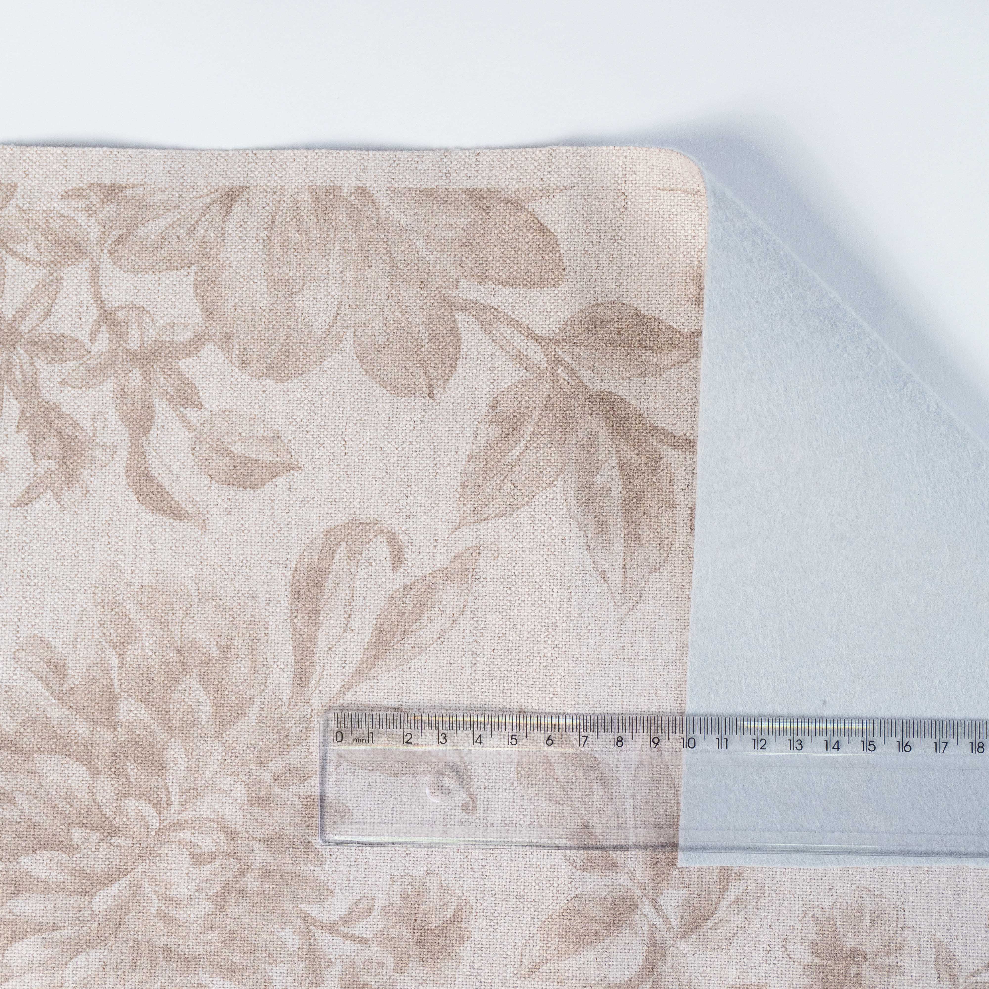 LINEN  ESTAMPA FLORAL BEGE D07 C08