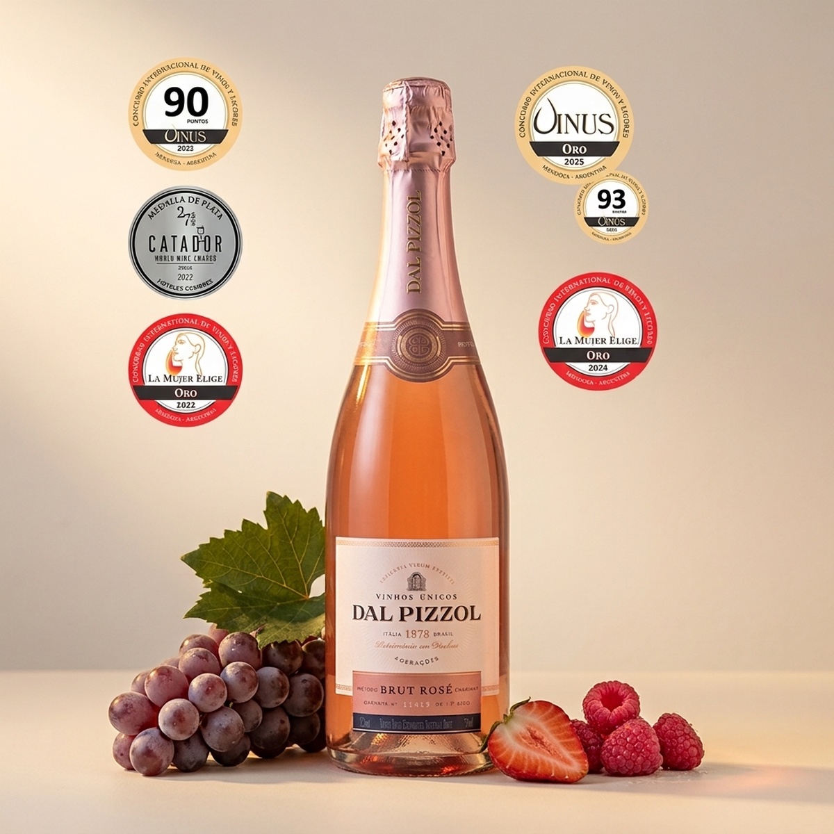 Espumante Dal Pizzol Brut Ros&eacute; Charmat