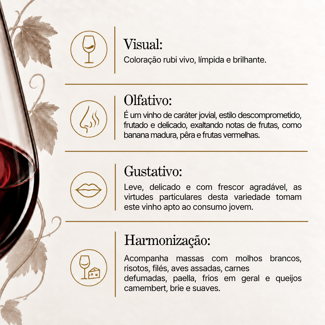 Vinho Tinto Dal Pizzol Gamay Beaujolais 2025
