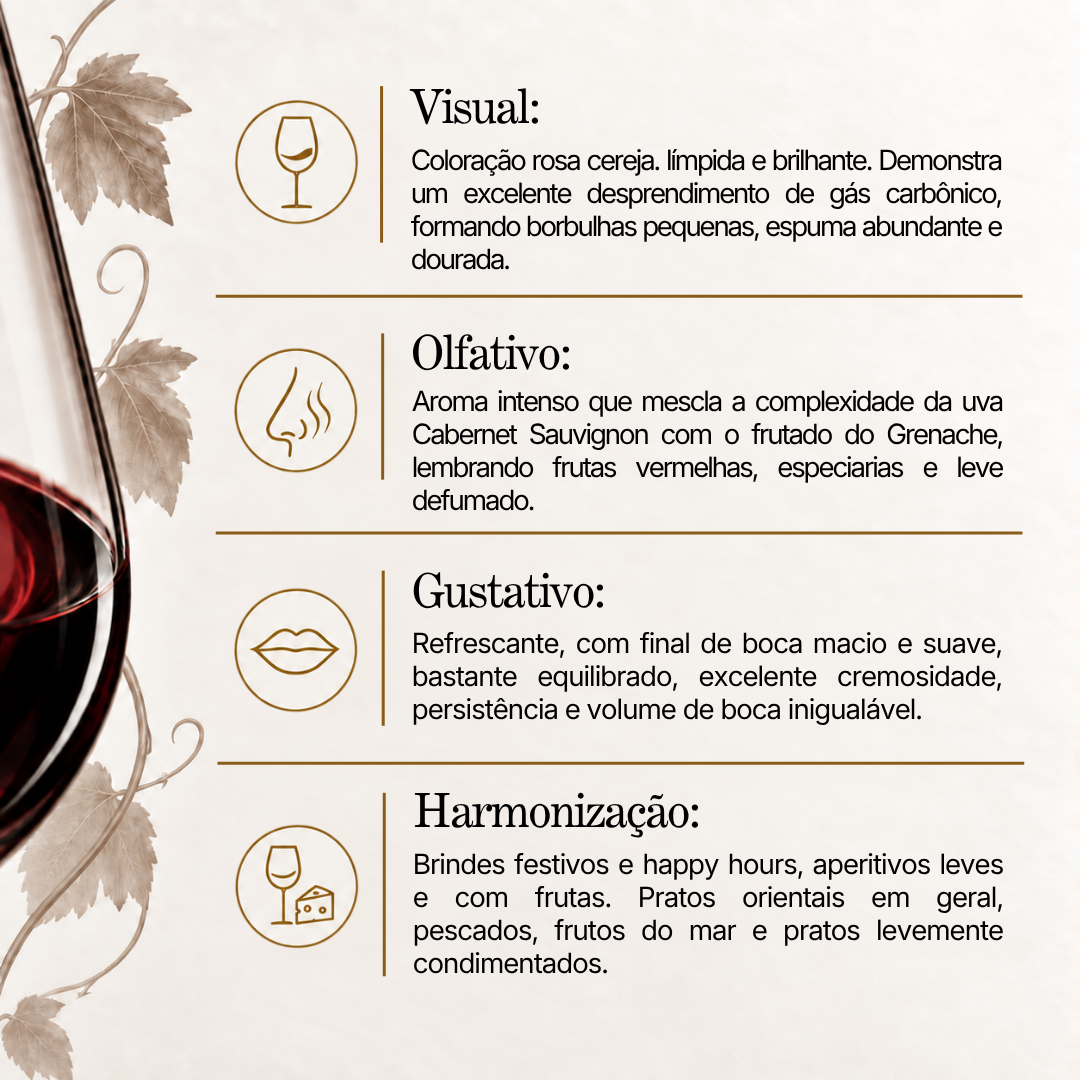 Espumante Dal Pizzol Brut Rosé Charmat