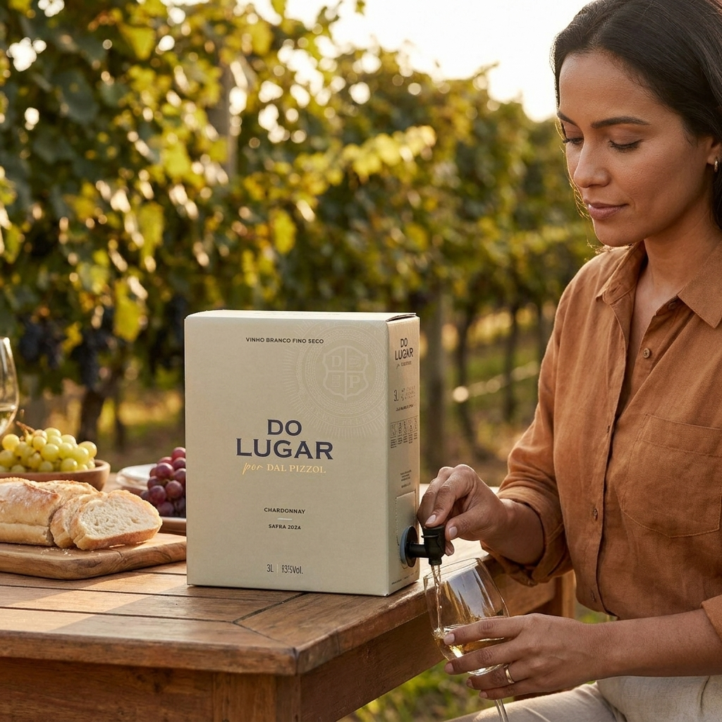 Vinho Branco Do Lugar Chardonnay Bag in Box 3 L – Dal Pizzol