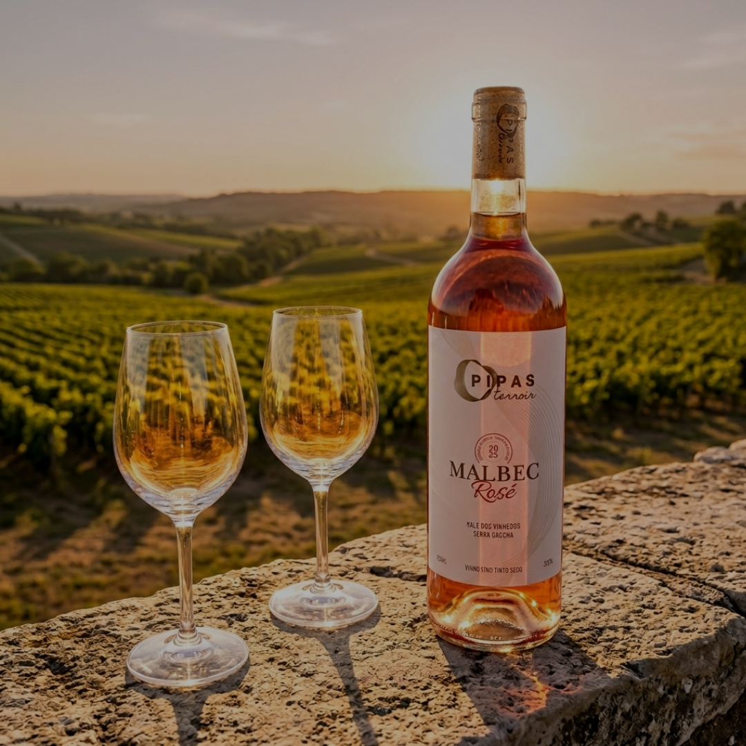 Vinho Malbec Rosé Pipas Terroir 750 ml — Safra 2026