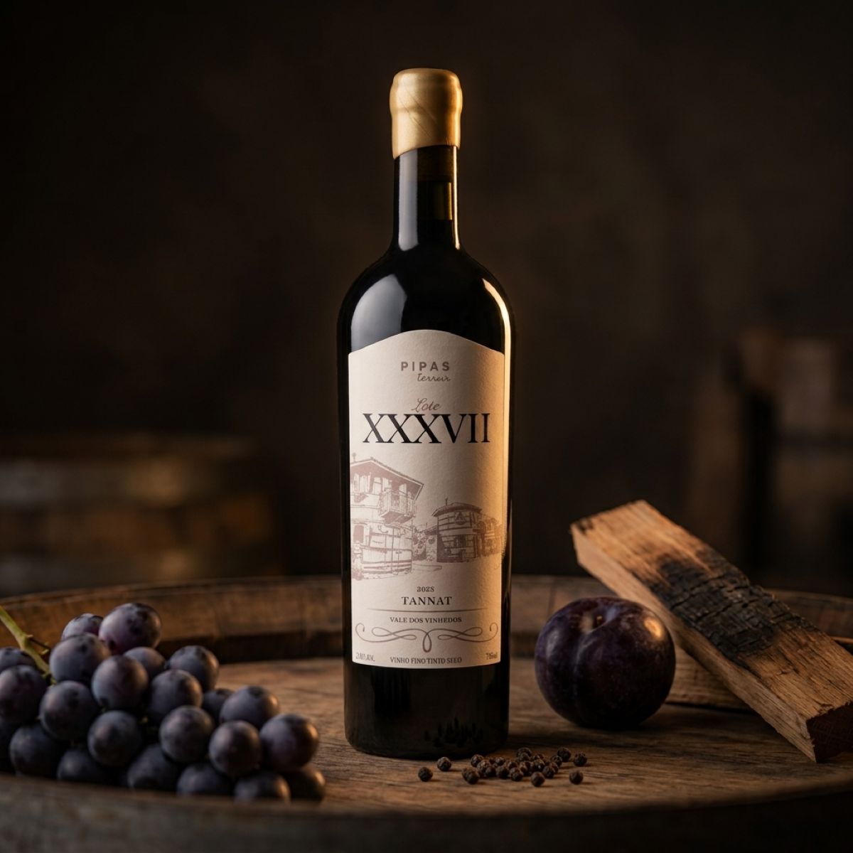 Vinho Ícone Tannat Lote 37 Pipas Terroir 750 ml — Safra 2025