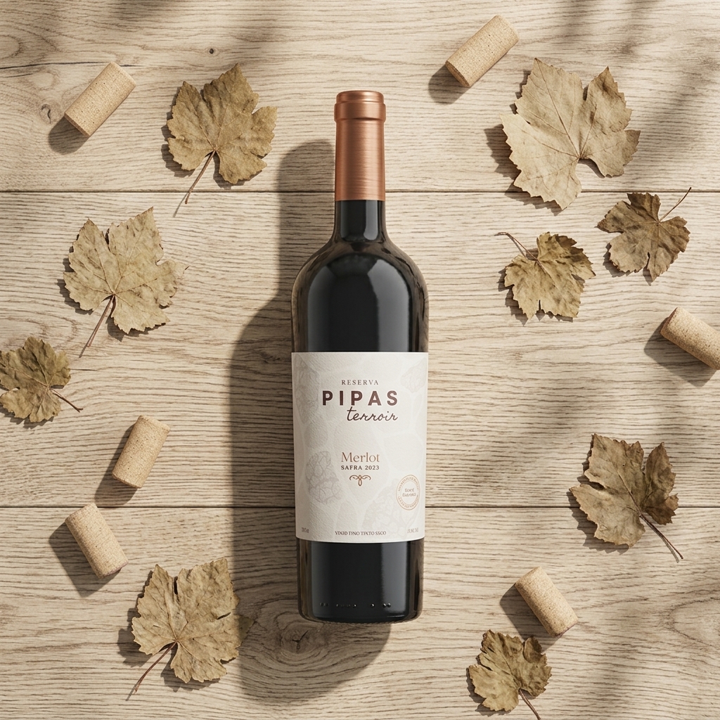 Vinho Reserva Merlot Pipas Terroir 750 ml &mdash; Safra 2025