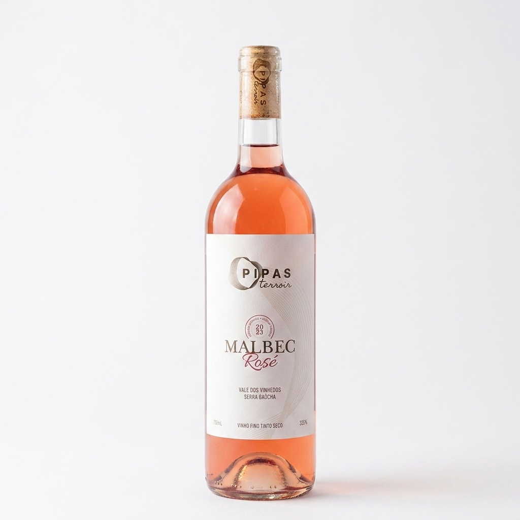 Vinho Malbec Rosé Pipas Terroir 750 ml — Safra 2026