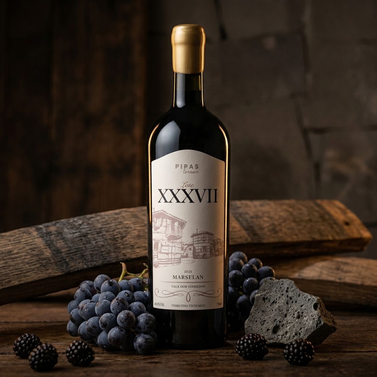 Vinho &Iacute;cone Marselan Lote 37 Pipas Terroir 750 ml &mdash; Safra 2025