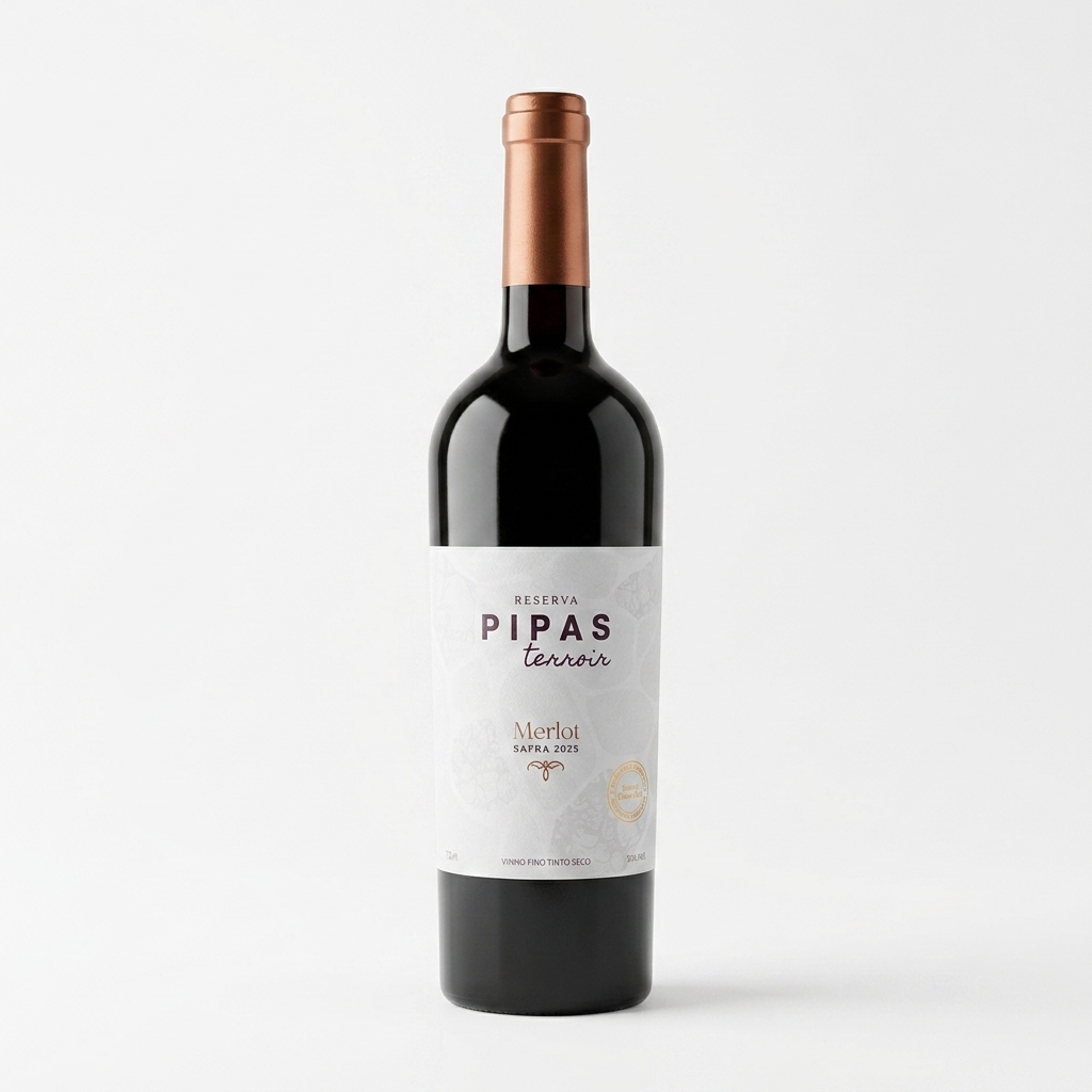Vinho Reserva Merlot Pipas Terroir 750 ml &mdash; Safra 2025