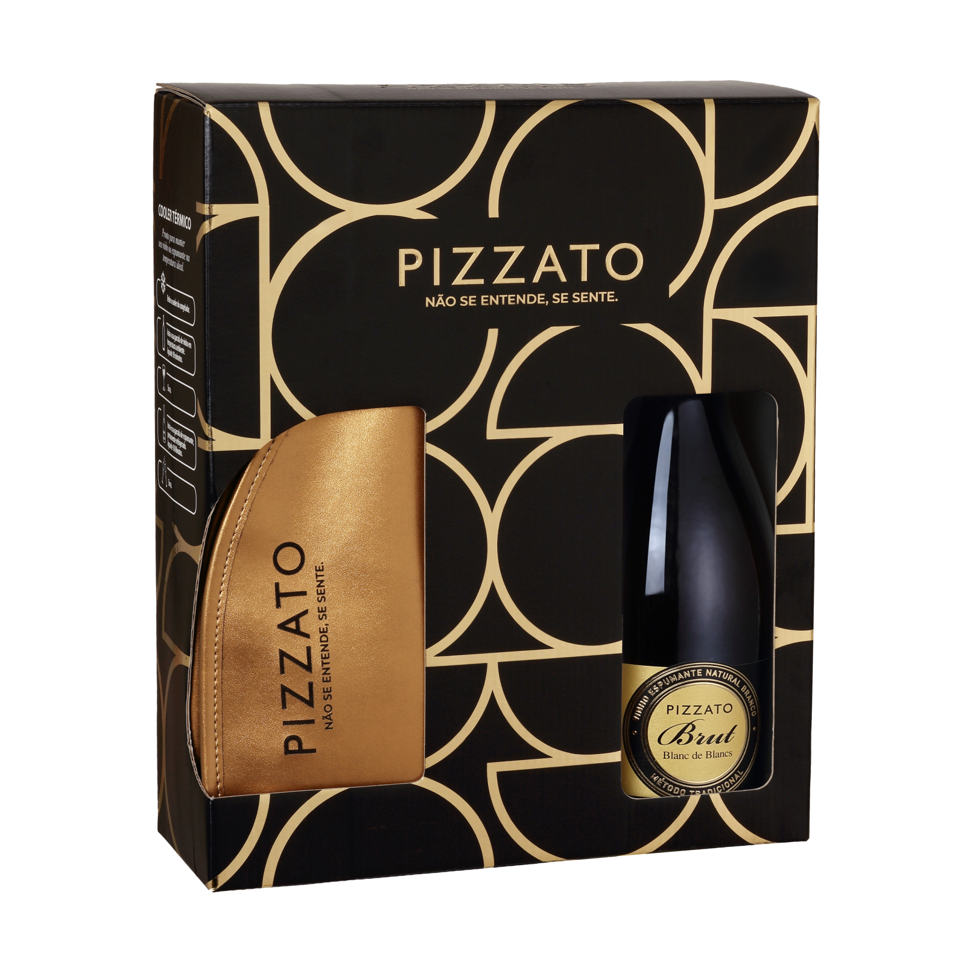 Kit Pizzato Brut Blanc de Blanc com Cooler térmico