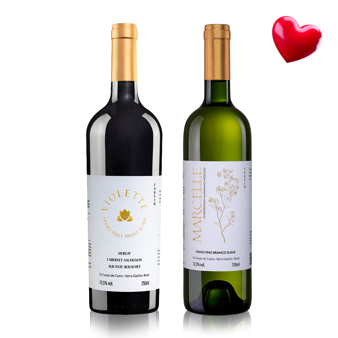 Fausto Marcelle e Fausto Violette - Combo exclusivo 2 garrafas