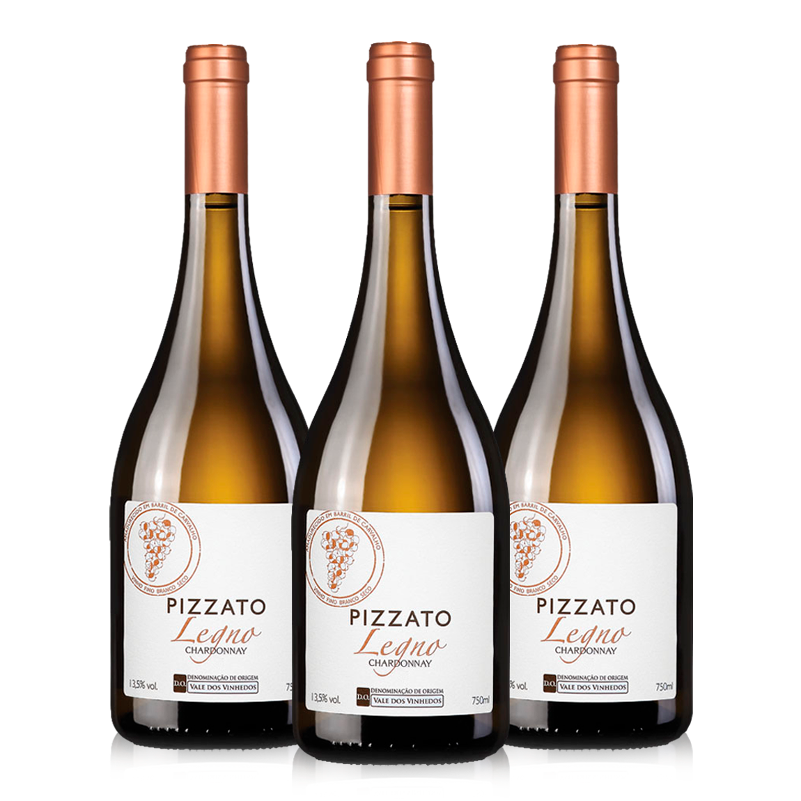Pizzato Legno Chardonnay Combo 3 Garrafas
