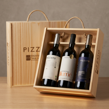 KIT PIZZATO DIA DOS PAIS (Com caixa de madeira para presente) 