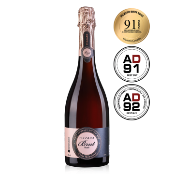 Pizzato Brut Ros&eacute; M&eacute;todo Tradicional D.O.V.V.