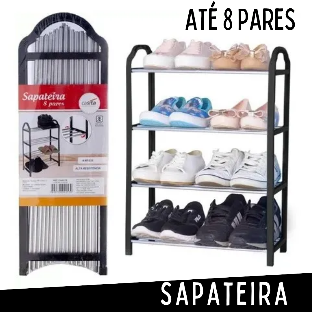 Sapateira Prateleira Organizadora Multiuso Pra Até 8 Pares_ CS170