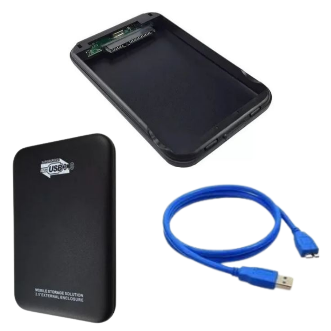 Case Sata HD Notebook 2.5 Bolso USB 3.0 Externa _ EL82