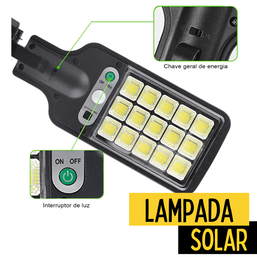 💡 Mini Luminária Solar 180W com Sensor de Movimento _ CS154 💡