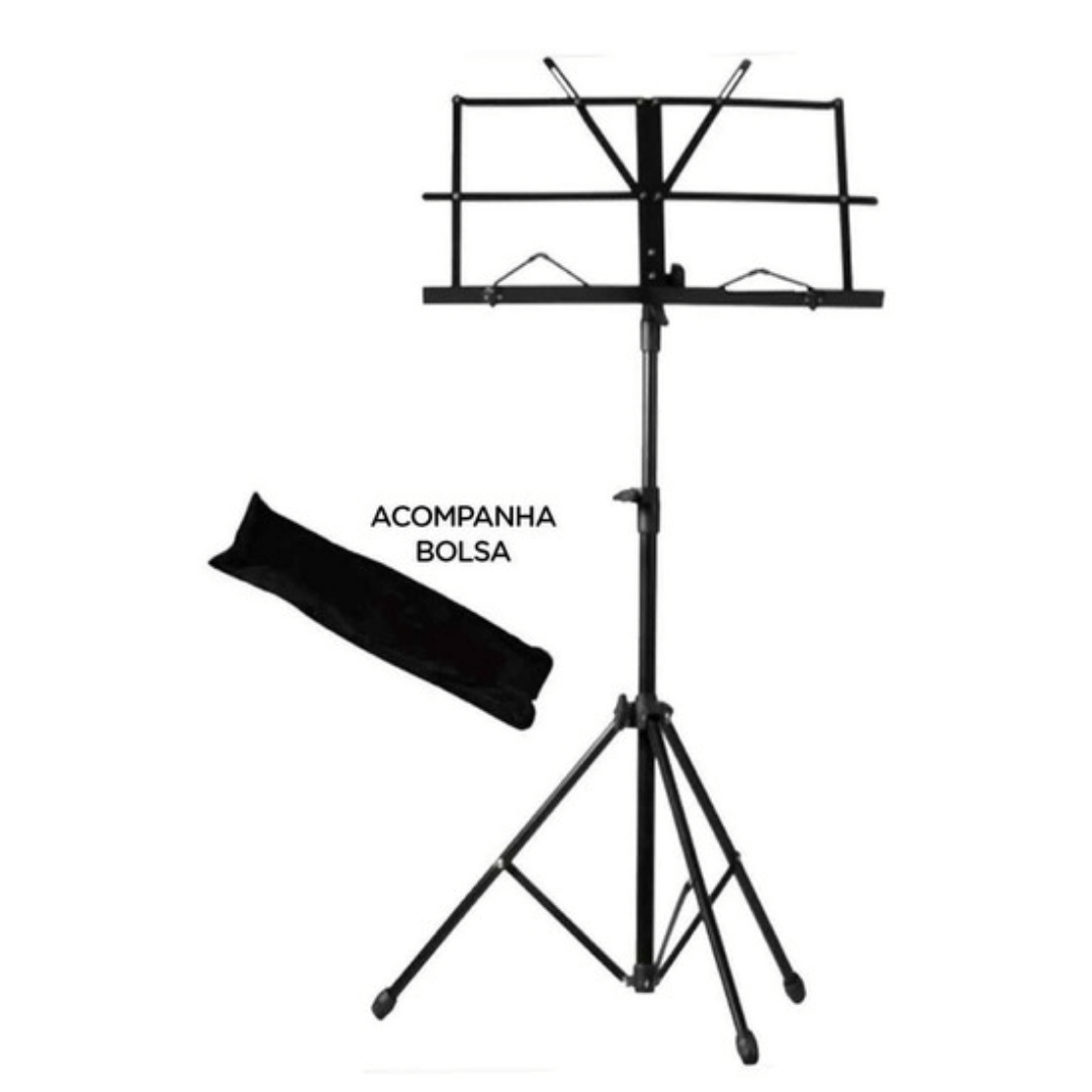 Suporte Estante para Partitura Telescópica + Bolsa de Transporte _ MS10 🎶📜