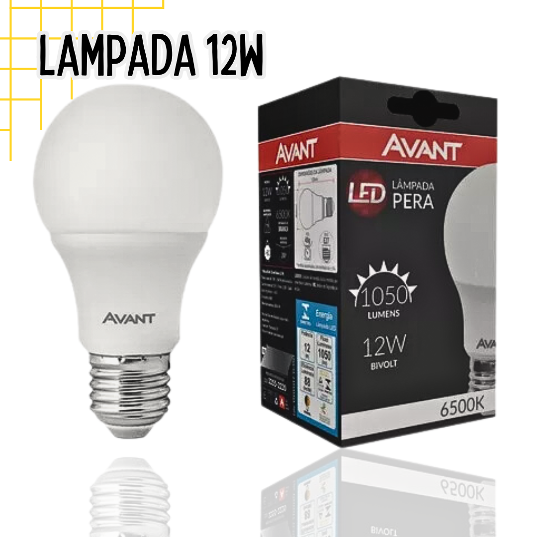 💡 Lâmpada Bulbo Led 12W A60 6500K Branco Frio - Avant _ CS437