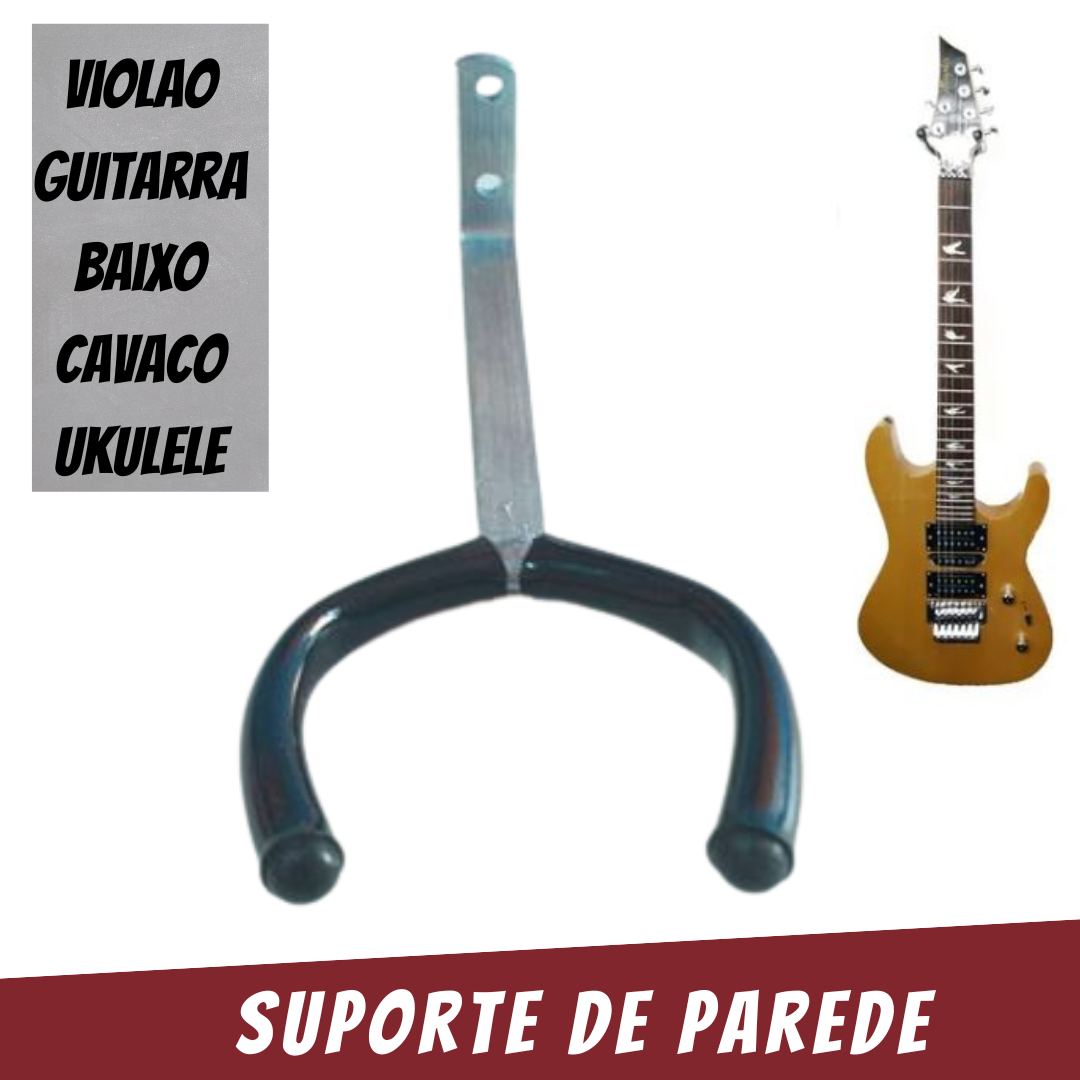 Suporte de Parede para Instrumentos de Corda - Simples _ MS04 🎸🔧