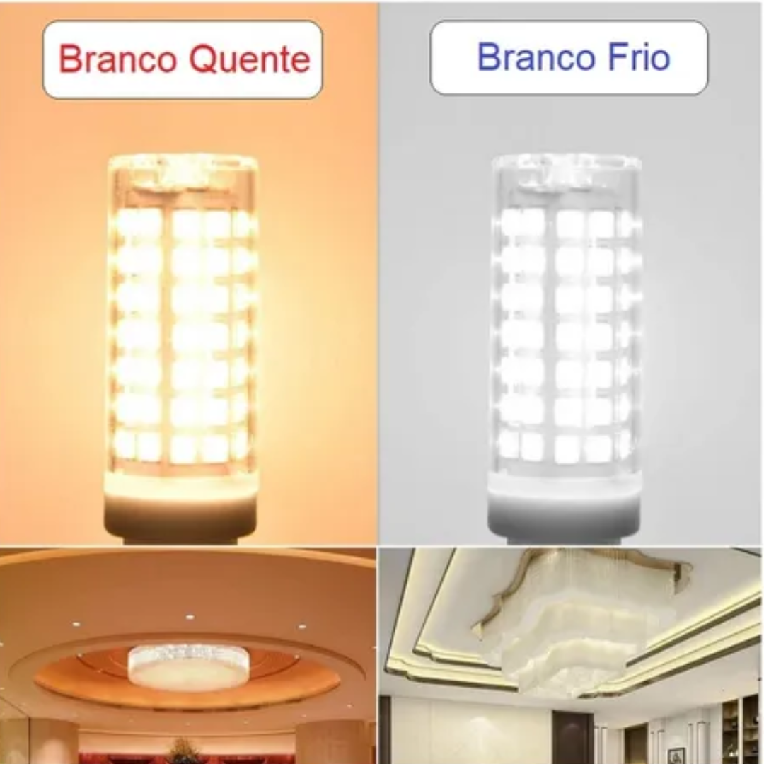 Lampada de Led Halopin G9 5w para Lustre e Arandelas Branco Frio ( luz Branca ) _ CS205