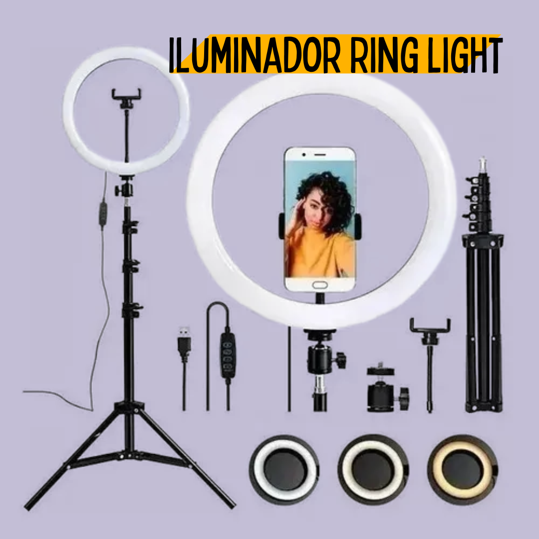 Ring Light Led Iluminador 30cm - Altura 2,1m _ EL42