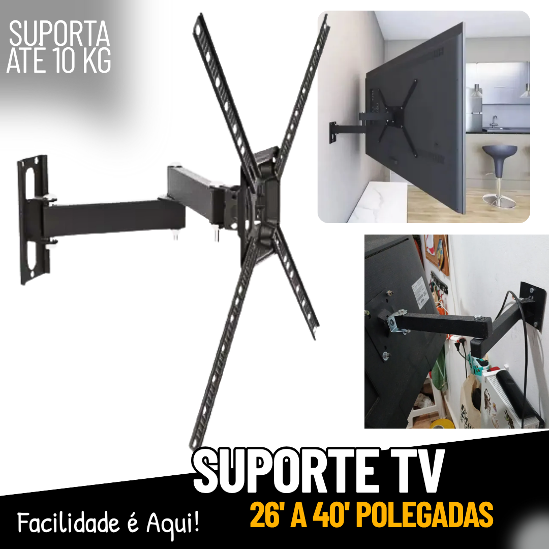 Suporte Para Tv Tri-articulado Lcd Led Plasma 26 A 40 Polegadas _ CS226