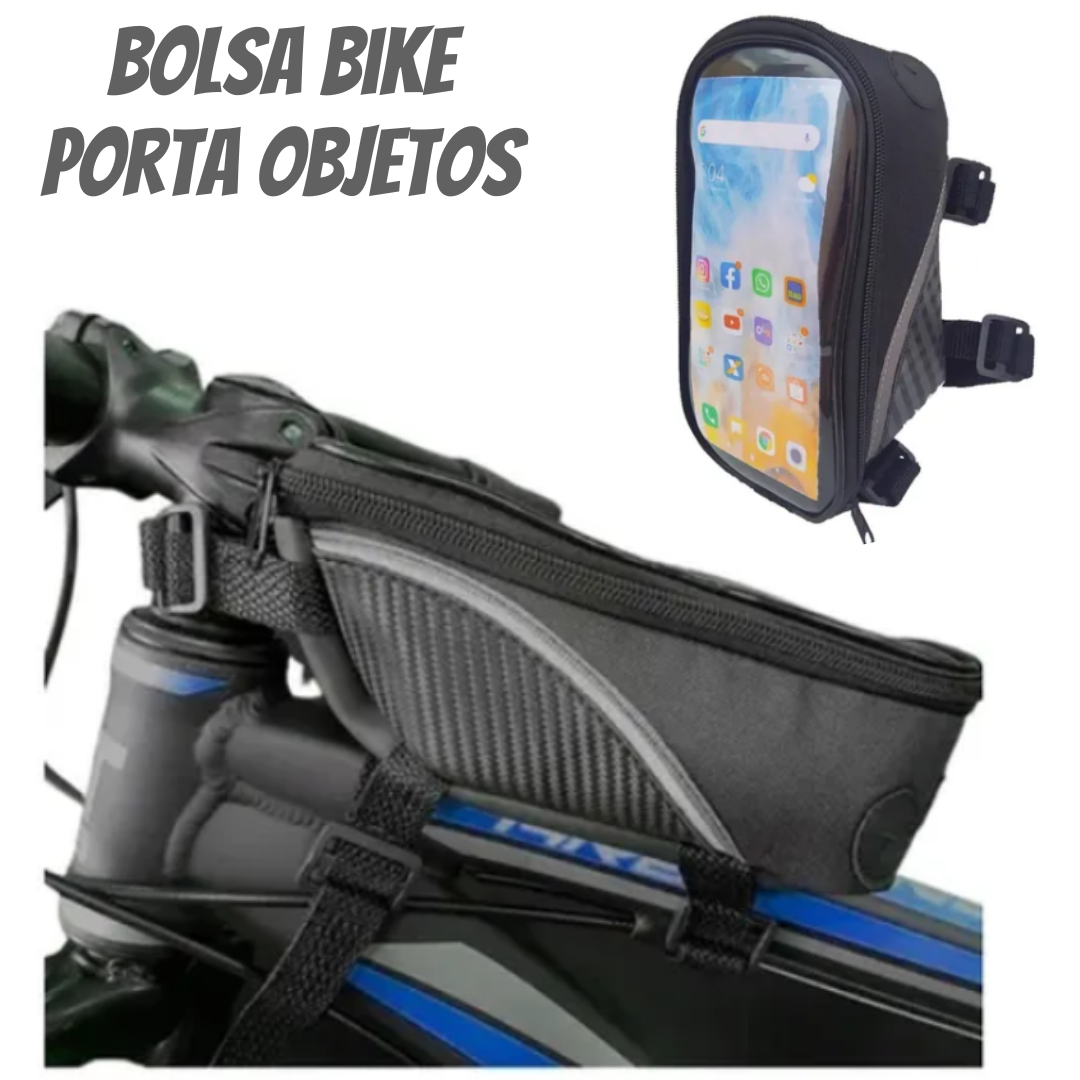 Bolsa Porta Celular Objetos Bike Case Quadro Bicicleta _ ES37 🚴‍♂️📱