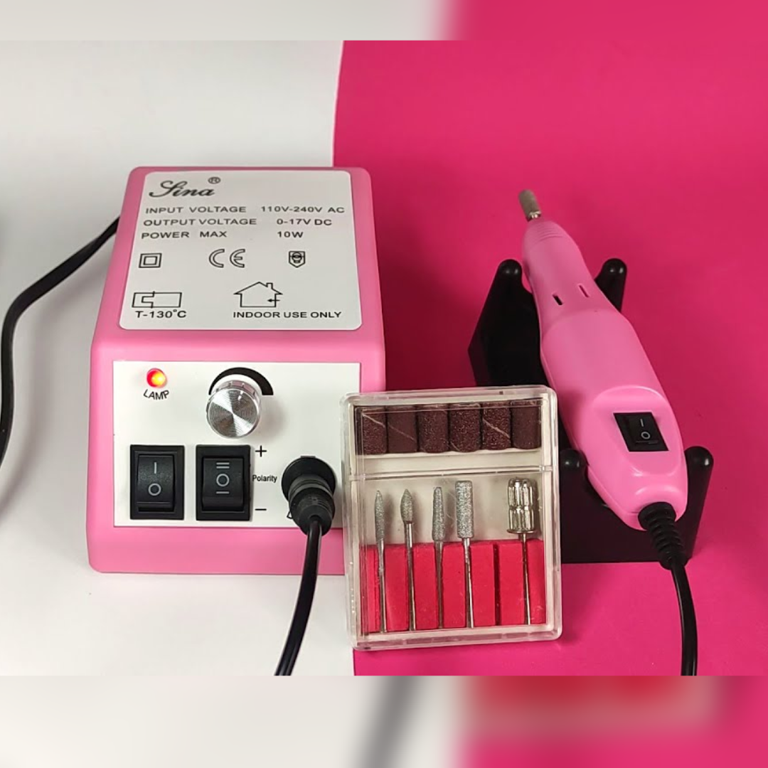 Lixa de Unha Elétrica Com Motor 220v + Kit de Lixas _ BE06 💅⚙️