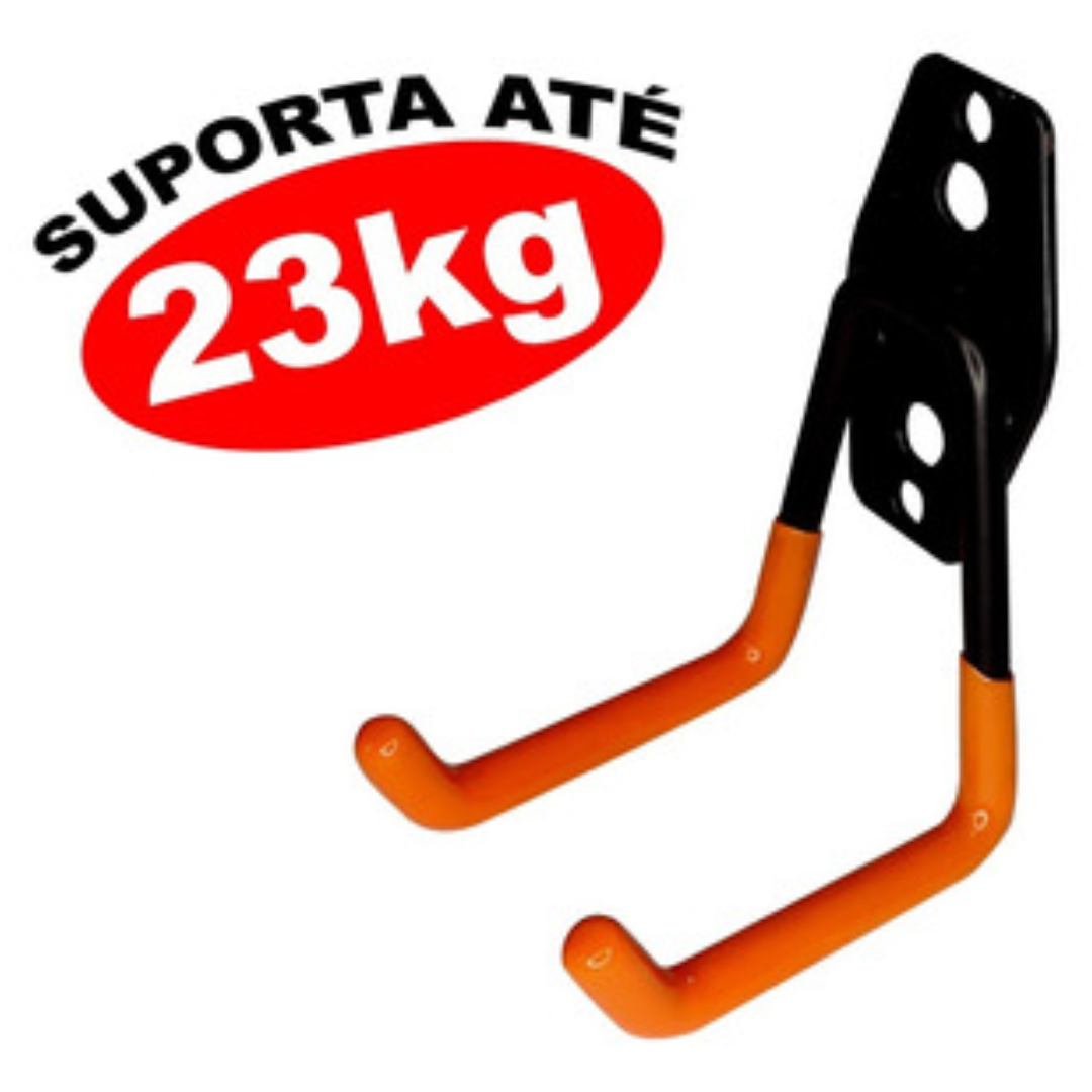 🛠️ Suporte Multiuso de Parede – Pendura Vassouras, Rodos, Bikes e Mangueiras – Capacidade 23kg – CS377