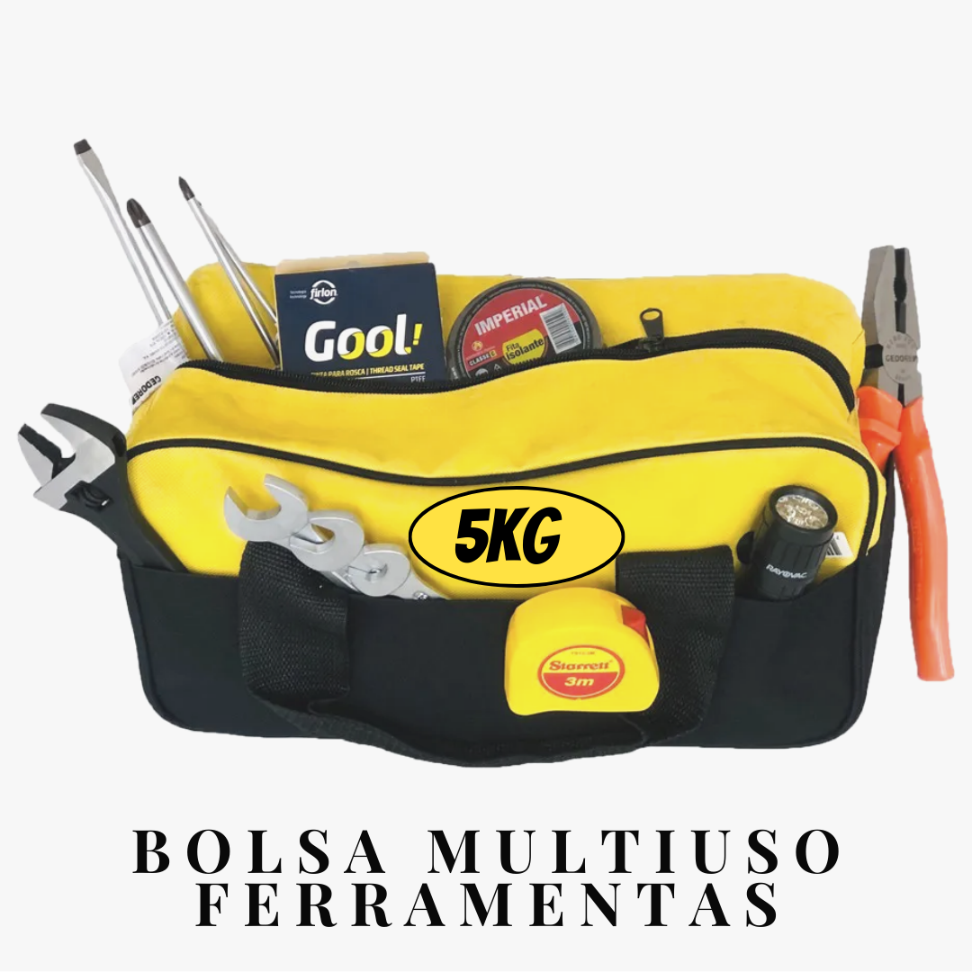 Bolsa Em Lona para Ferramentas com 8 Divisões 5kg  _ FE25