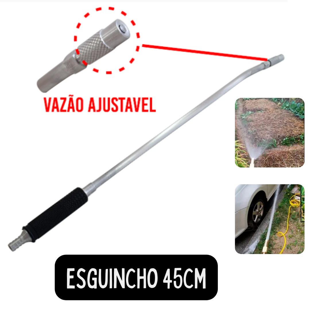 Esguicho para Mangueira Médio 45 cm de Alumínio Alta Pressão _ CS400