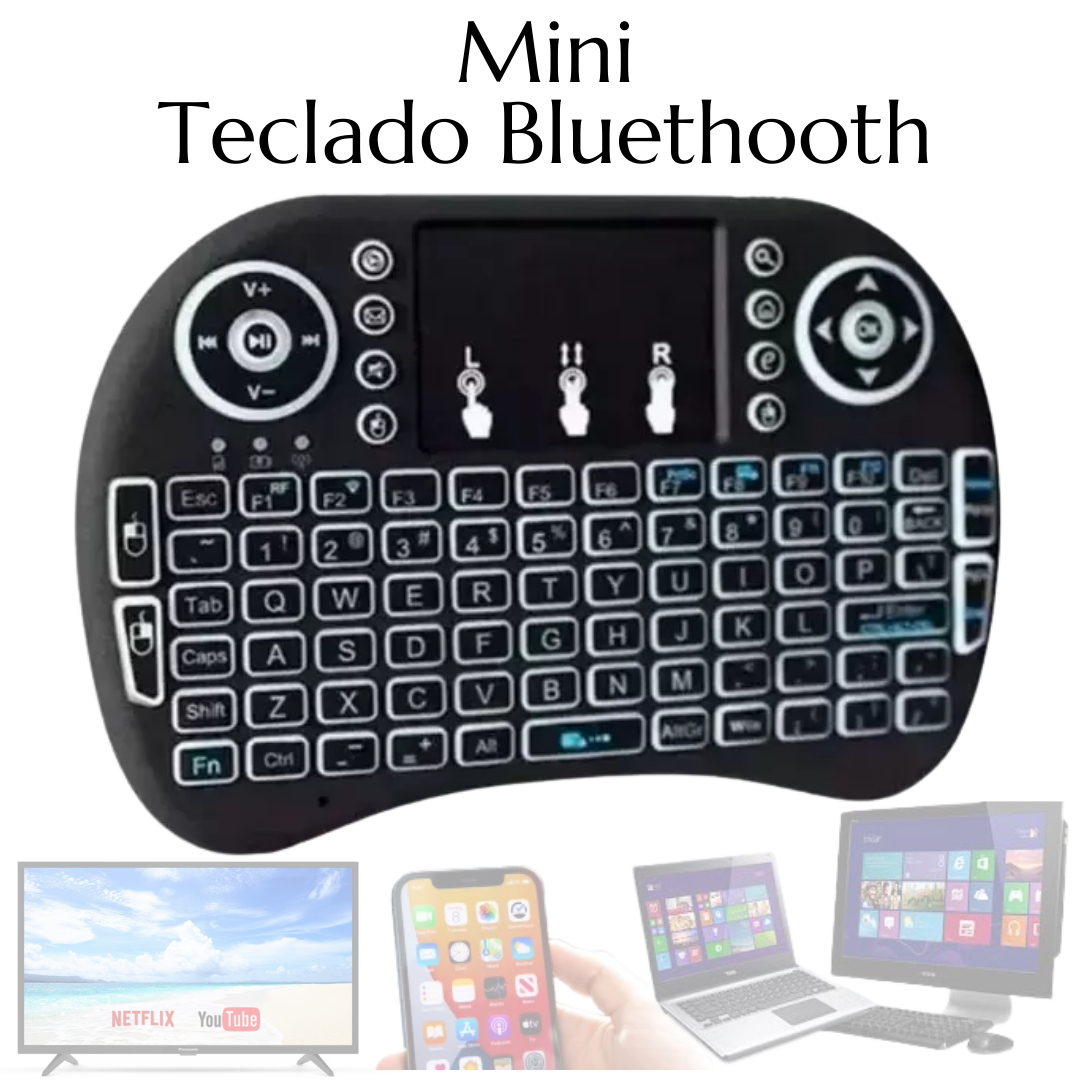 Mini Teclado e Touch Pad Wireless para TV Smart TV Box PC Notebook Celular Android _ EL75