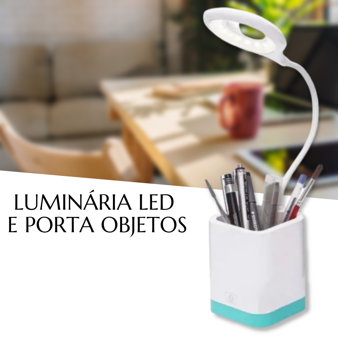 Mini Luminária Led de Mesa Porta Lápis e Outros Objetos _ CS352