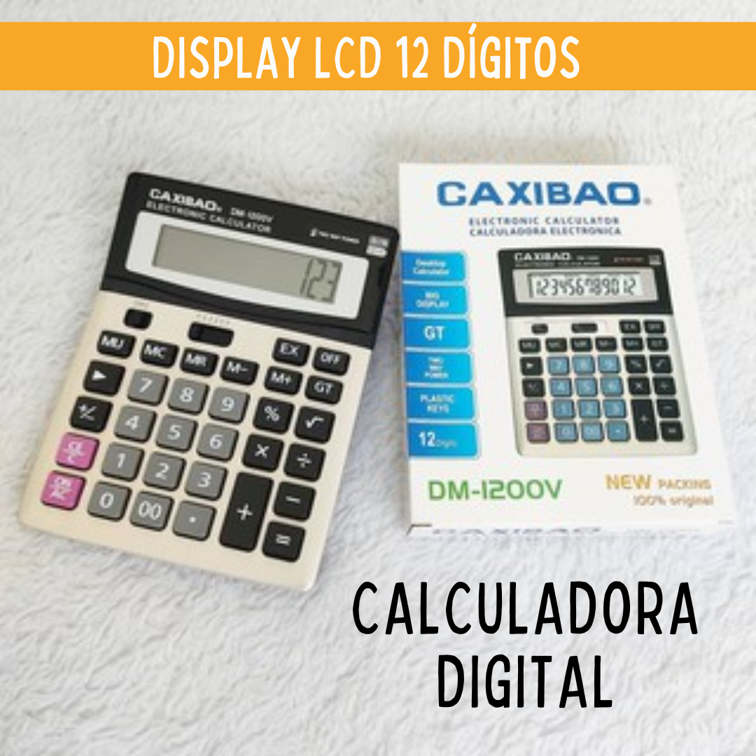 Calculadora Digital LCD 12 Dígitos _ EL06 🖩