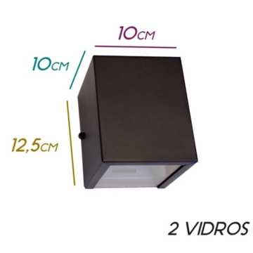 Luminária Arandela 2 Fachos Externa Interna Parede _ CS125