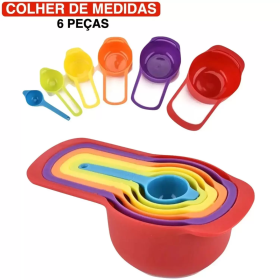 Medidor Dosador 6 Peças para Cozinhas e Confeitarias _ CS88