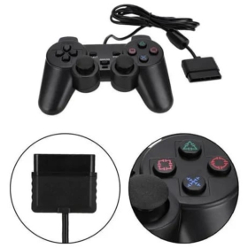 Controle Dualshock 2 - PS1 PS2 Slim Joystick Preto _ EL163