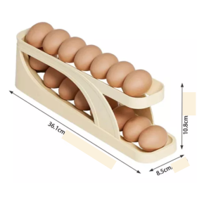 🥚 Porta Ovos Bandeja Organizador De Geladeira - 2 Níveis _ CS150 🥚