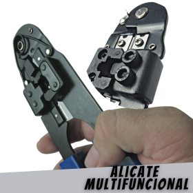 Alicate de Crimpagem Conector Rj45 Cabo de Rede Multifuncional _ FE181