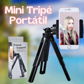 Suporte Mini Tripé para Smartphone Compacto 360 Estabilizador _ EL129 📱🎥