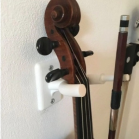 Suporte de Parede para Violino, Viola e Ukulele _ MS26 🎻🛠️